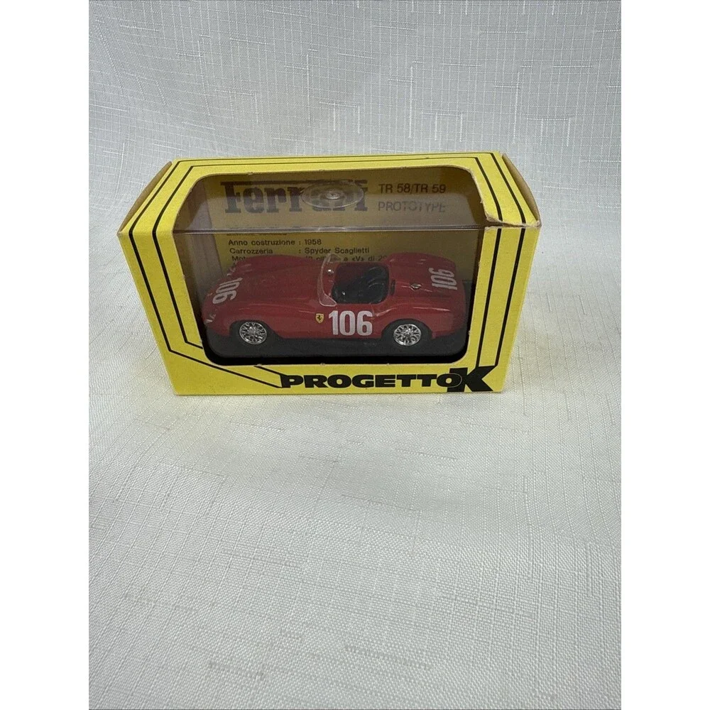Progetto K 1:43 1958 Ferrari TR Prototipo Targa Florio Red #106